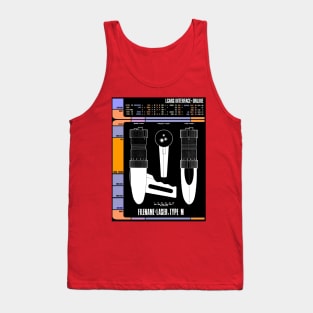 Computer Readout Showing Pilot Episode Laser Pistol Tank Top